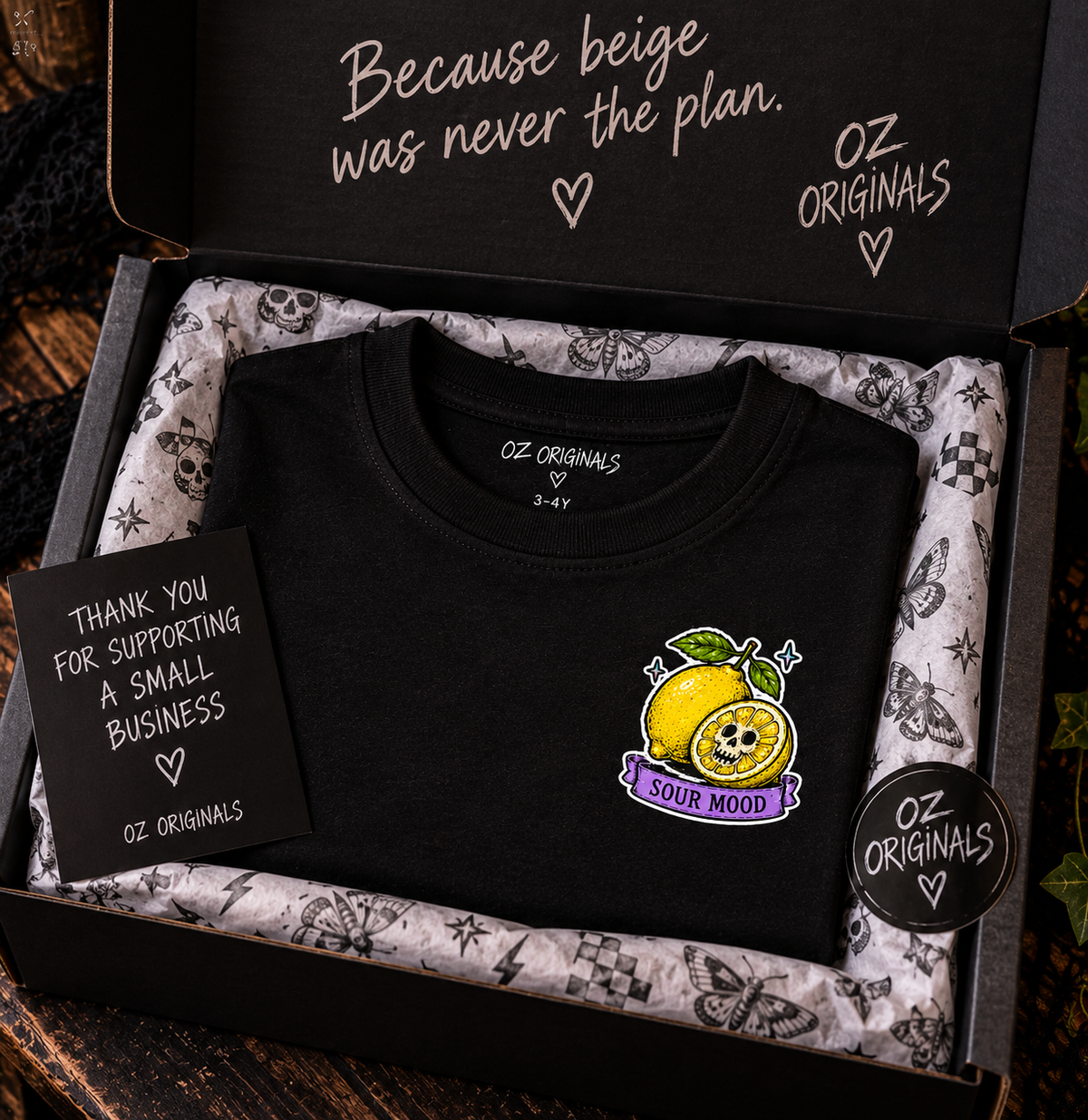 Sour Mood Toddler T-Shirt | Ozzy Flash Alternative Kids Tee