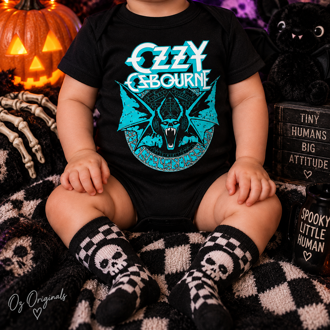 🖤 Ozzy Osbourne Inspired Baby Vest & Toddler T-Shirt | Alternative Rock Baby & Kids Tee