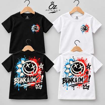 Blink & I’m 2! Toddler T-Shirt – Black or White | Alternative Birthday Tee