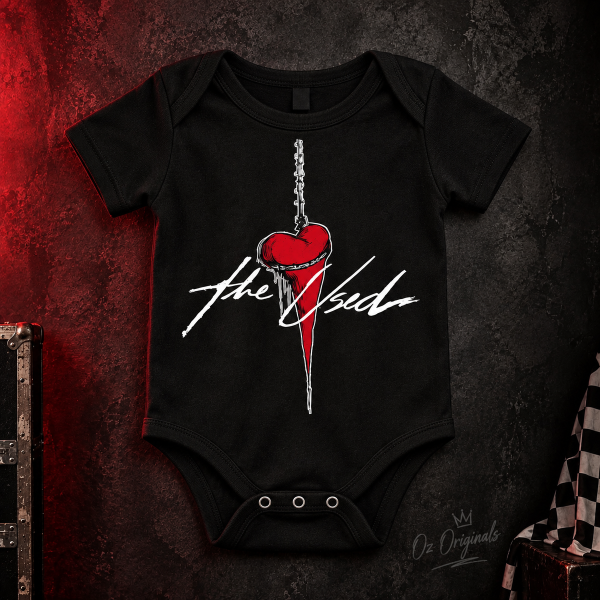 The Used Inspired Baby Vest – Alternative Baby Clothes – Black or White