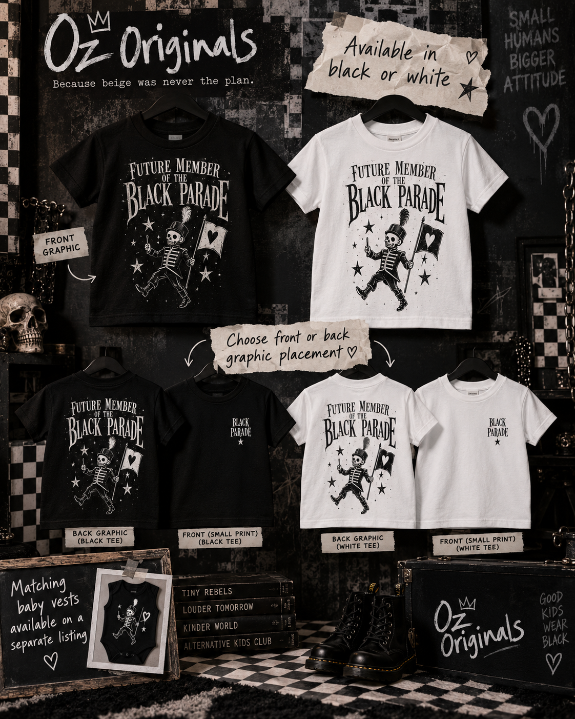 Toy Division Toddler T-Shirt | Alternative Post-Punk Kids Tee | Black or White