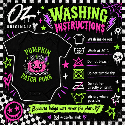 Pumpkin Patch Punk Toddler T-Shirt | Alternative Kids Halloween Tee | October Oddities 🎃