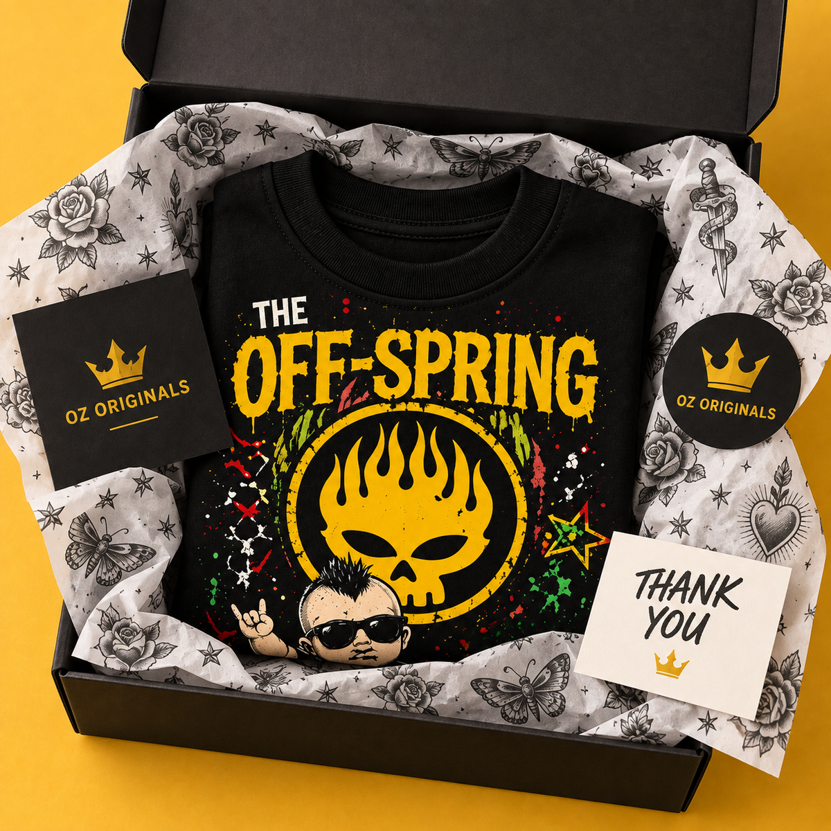 The Off-Spring “Rock. Poop. Repeat.” Toddler Tee | Alternative Kids Clothing UK