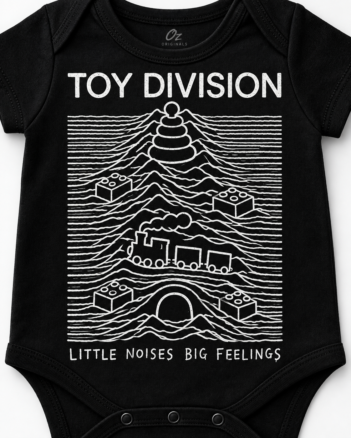 Toy Division Baby Vest | Alternative Baby Clothes | Black or White