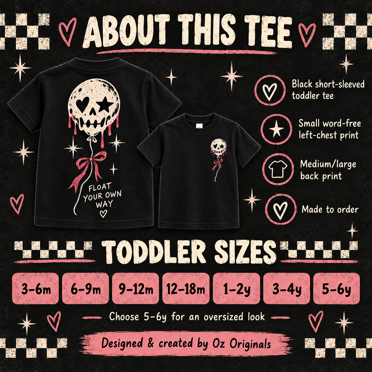 Float Your Own Way Toddler Tee | Alternative Kids T-Shirt | Ozzy Flash 🎈