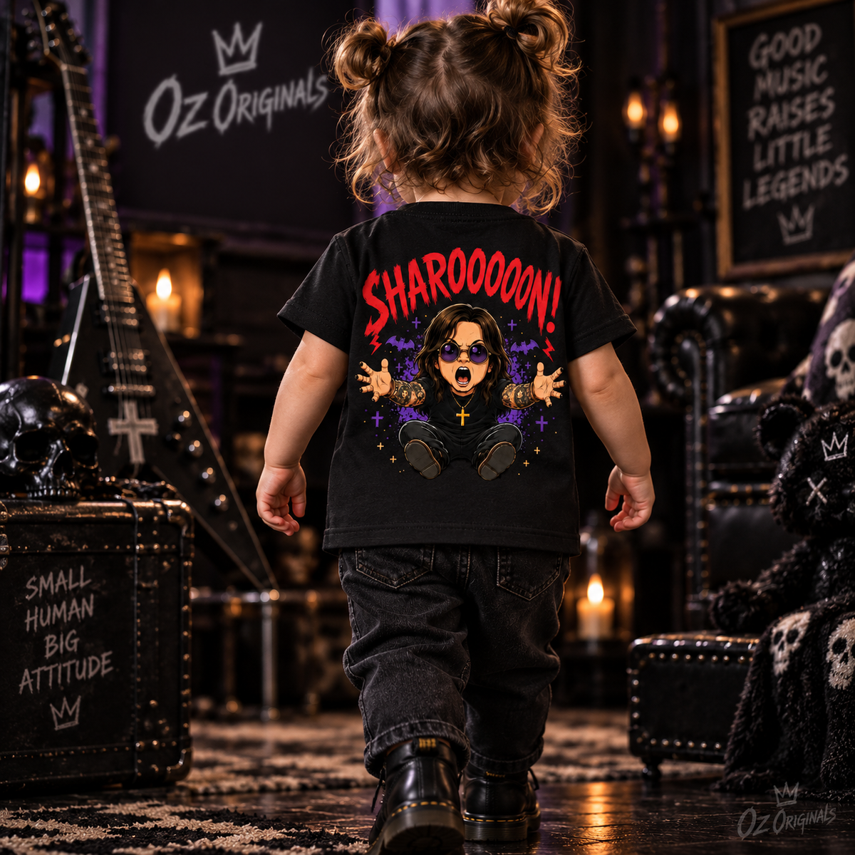 SHAROOOOON! Toddler Tee | Ozzy Osbourne-Inspired Alternative Kids T-Shirt