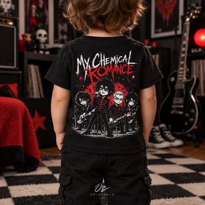 My Chemical Romance Toddler T-Shirt – Black & Red Alternative Band Tee