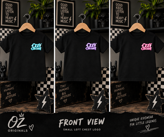 🖤 Ozzy Osbourne Inspired Toddler T-Shirt | Alternative Rock Kids Tee