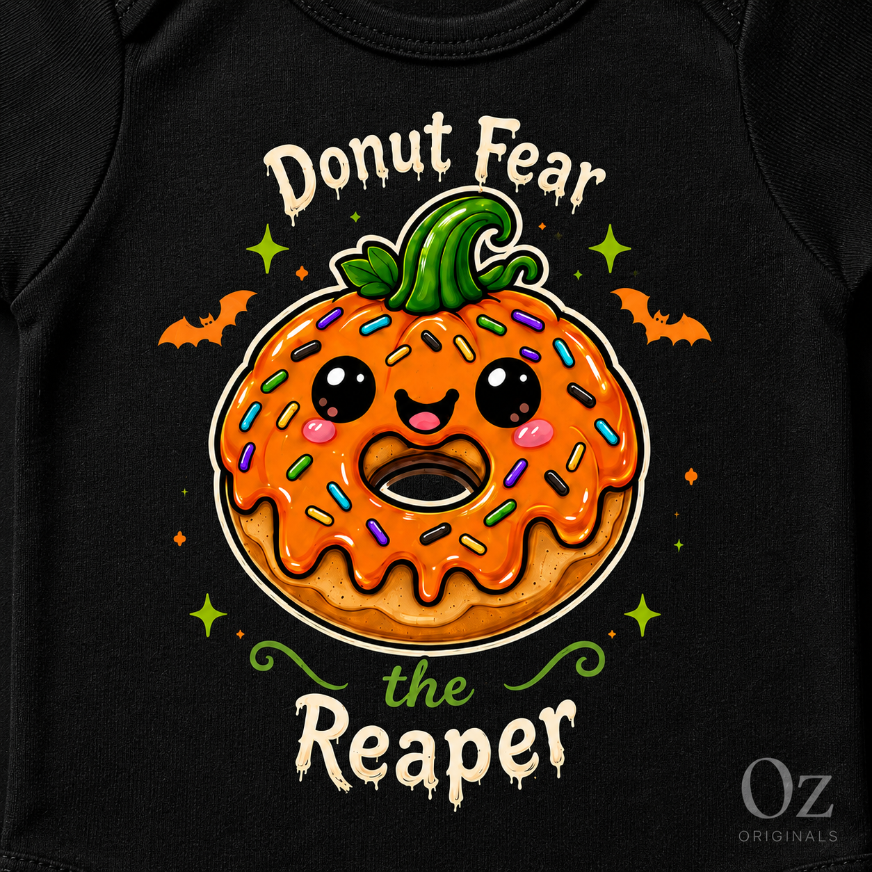 Donut Fear the Reaper Halloween Baby Vest 🍩 ☠️