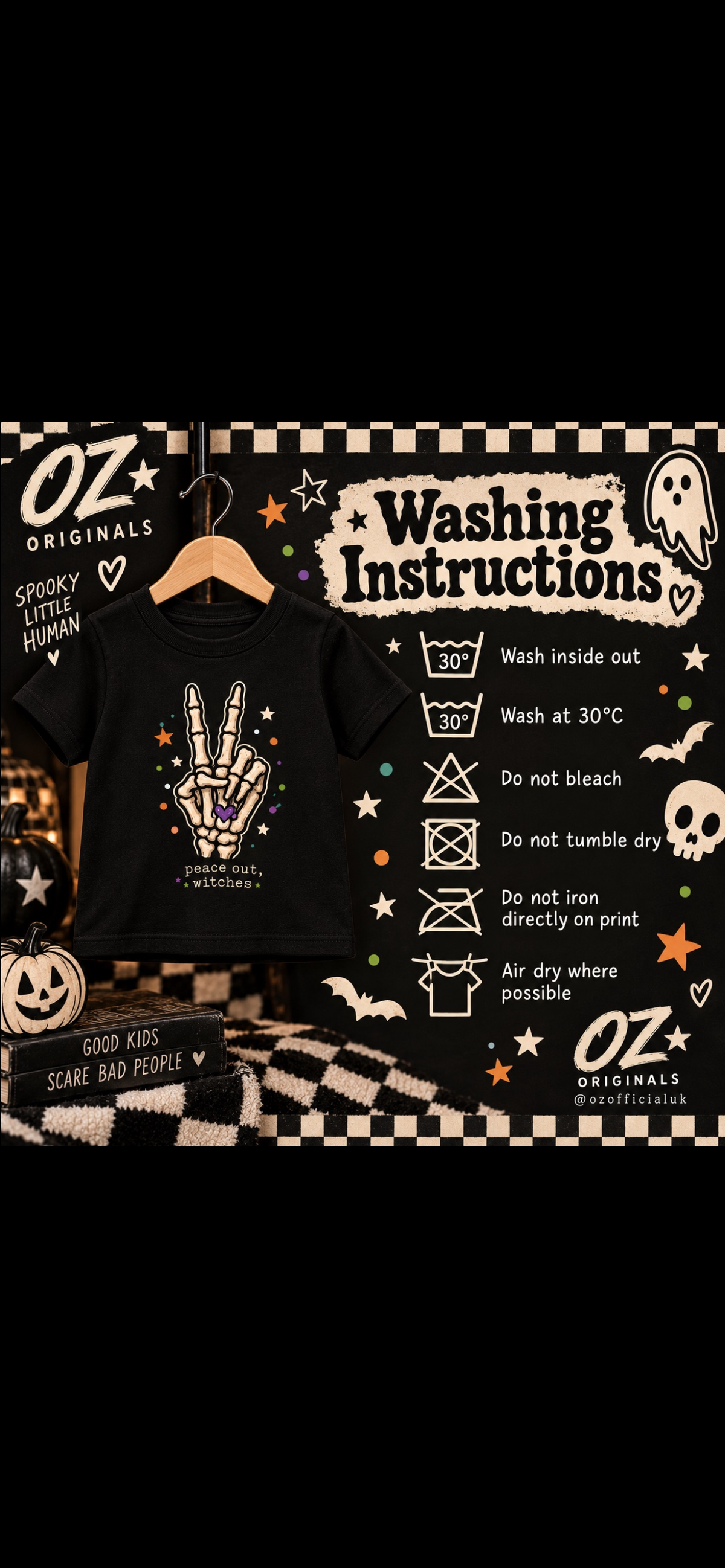 Peace Out, Witches Toddler Tee | Alternative Halloween Kids T-Shirt | October Oddities
