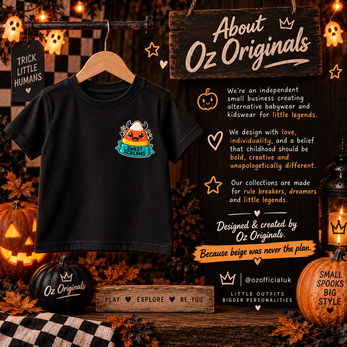 Sweet Screams Toddler T-Shirt – Black Halloween Candy Corn Tee 🍬 🧡