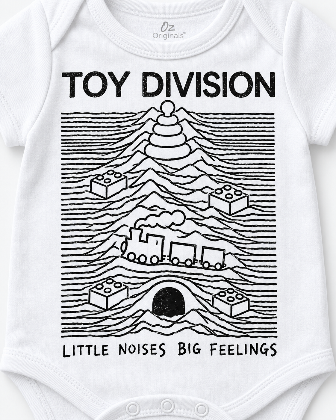 Toy Division Baby Vest | Alternative Baby Clothes | Black or White