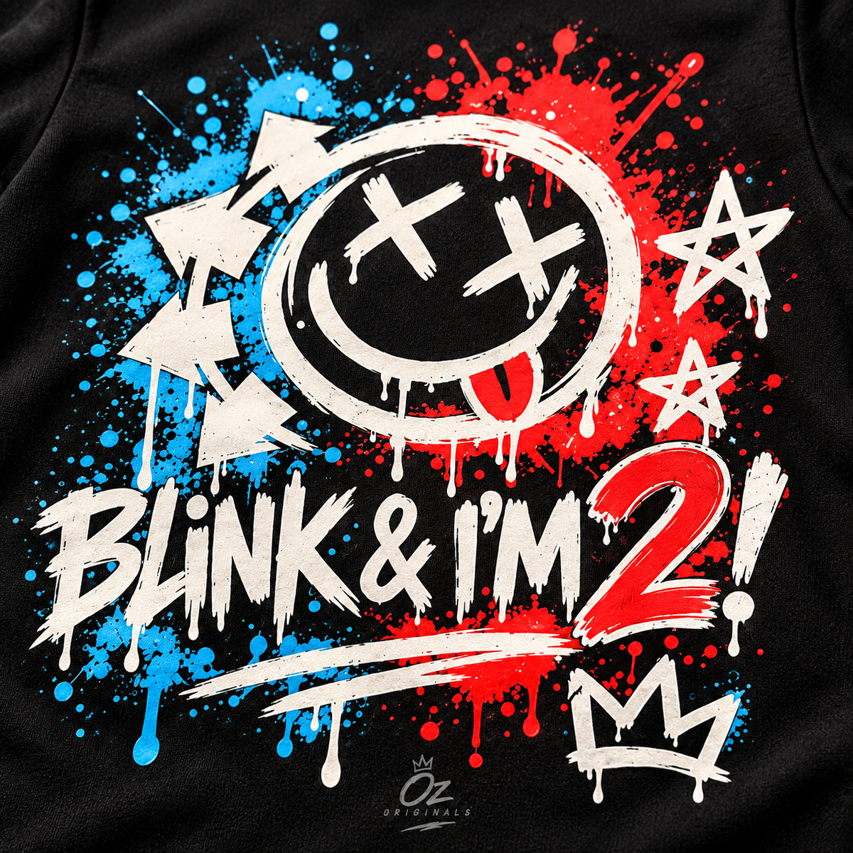 Blink & I’m 2! Toddler T-Shirt – Black or White | Alternative Birthday Tee