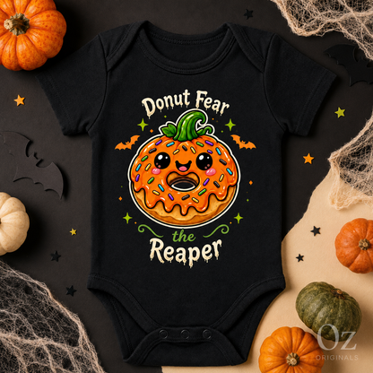Donut Fear the Reaper Halloween Baby Vest 🍩 ☠️