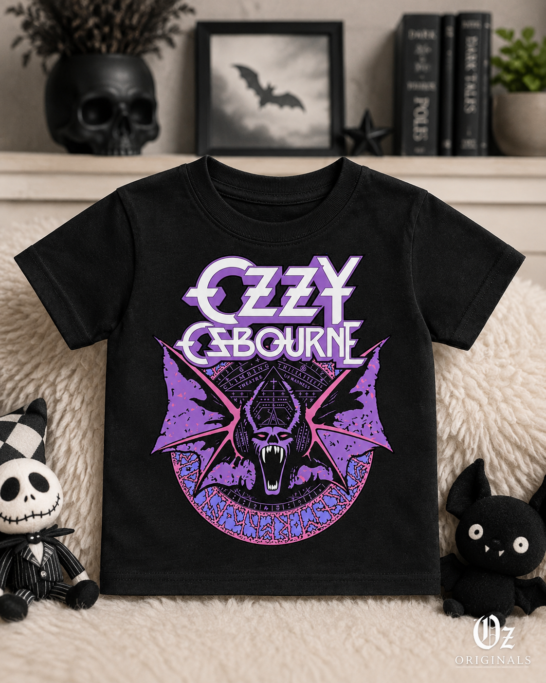 🖤 Ozzy Osbourne Inspired Baby Vest & Toddler T-Shirt | Alternative Rock Baby & Kids Tee