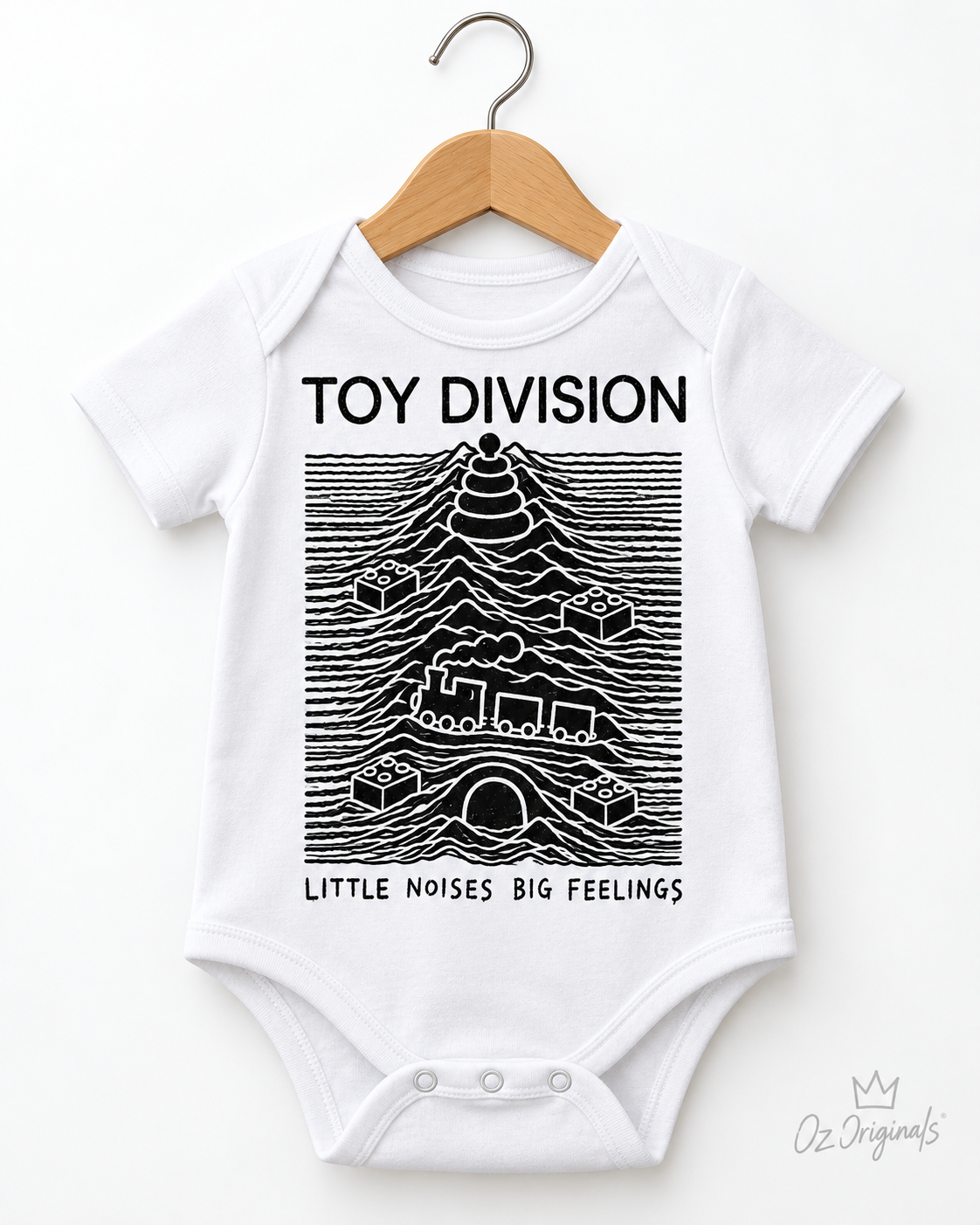 Toy Division Baby Vest | Alternative Baby Clothes | Black or White