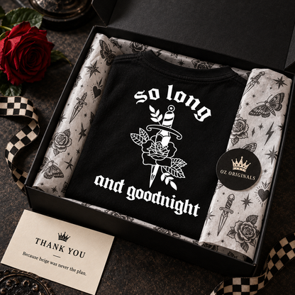 So Long & Goodnight Toddler Tee | Dagger & Rose Alternative Kids T-Shirt | Baby Bands Collection 🎶