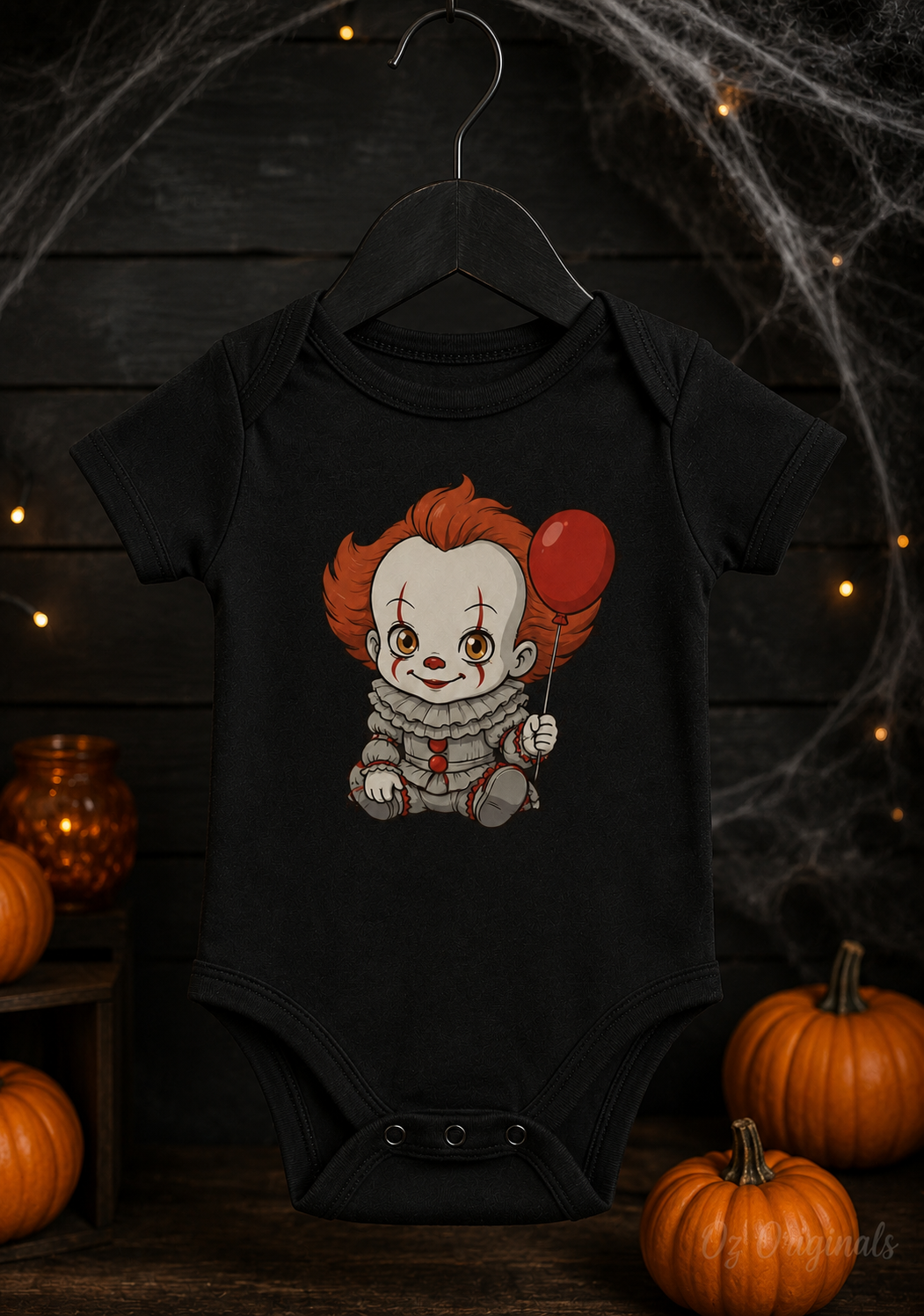 Little Horror Icons Black Baby Vest – Choose Your Character or Group
