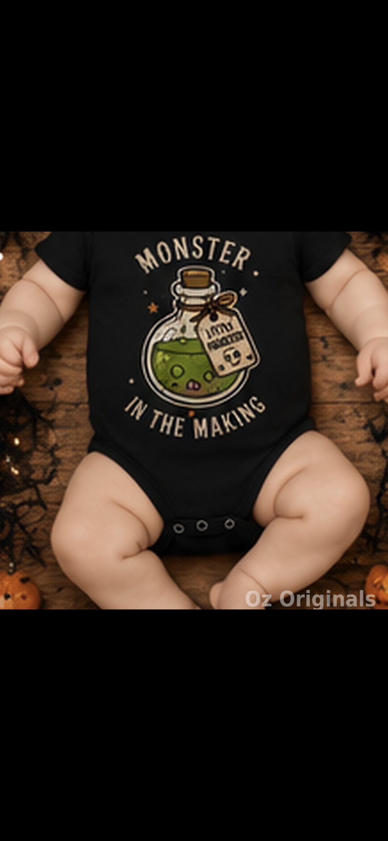 Monster in the Making Baby Grow | Alternative Halloween Baby Vest | October Oddities