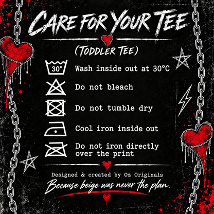 The Used Inspired Toddler T-Shirt | Alternative Kids Rock Tee | Black or White