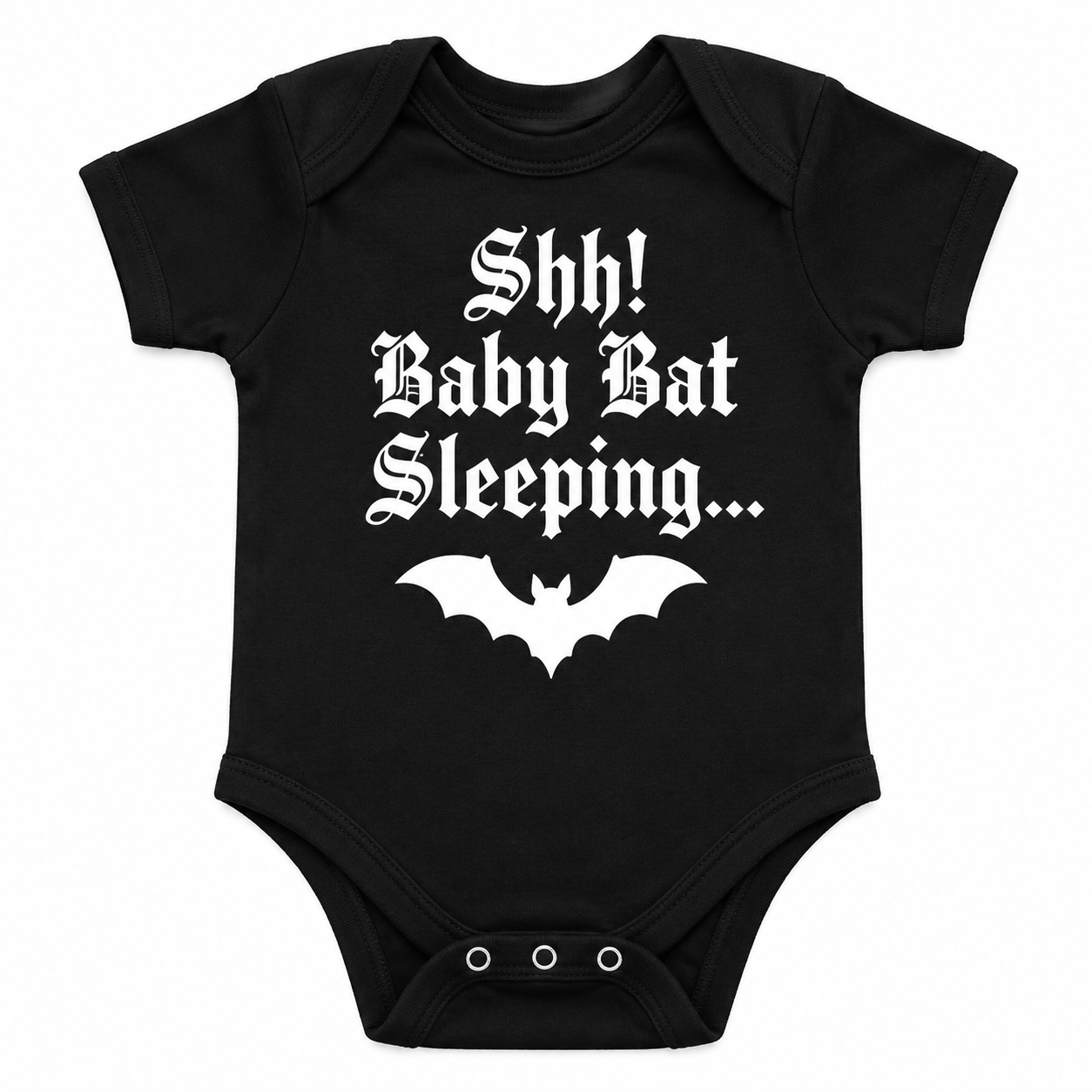 Baby Bat Baby Vest | 11 Design Options | Gothic Alternative Baby Bodysuit | Black Bat Baby Clothes