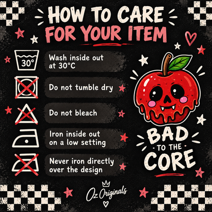 Bad to the Core Halloween Baby Vest – Alternative Skull Apple Baby Bodysuit 🍎